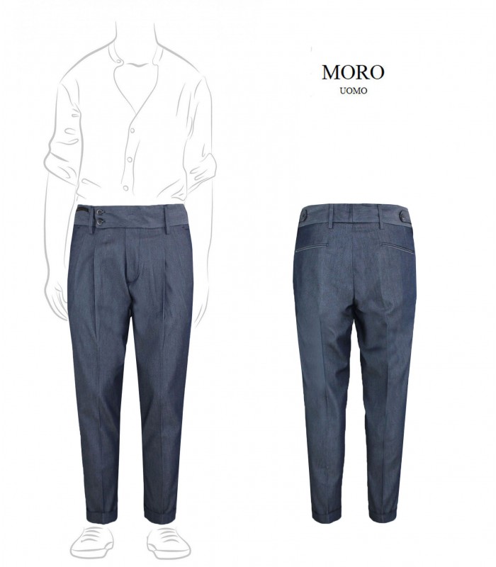 MAL64 - Pantalone Sartoriale Cinta Alta