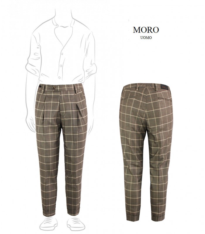 MPL21 - Pantalone Sartoriale 2 Pinces a Quadri