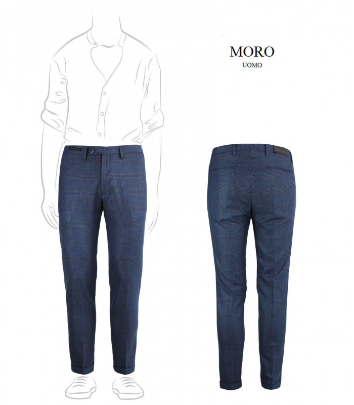 MPL22 - Pantalone Tasca America Sartoriale a Quadri