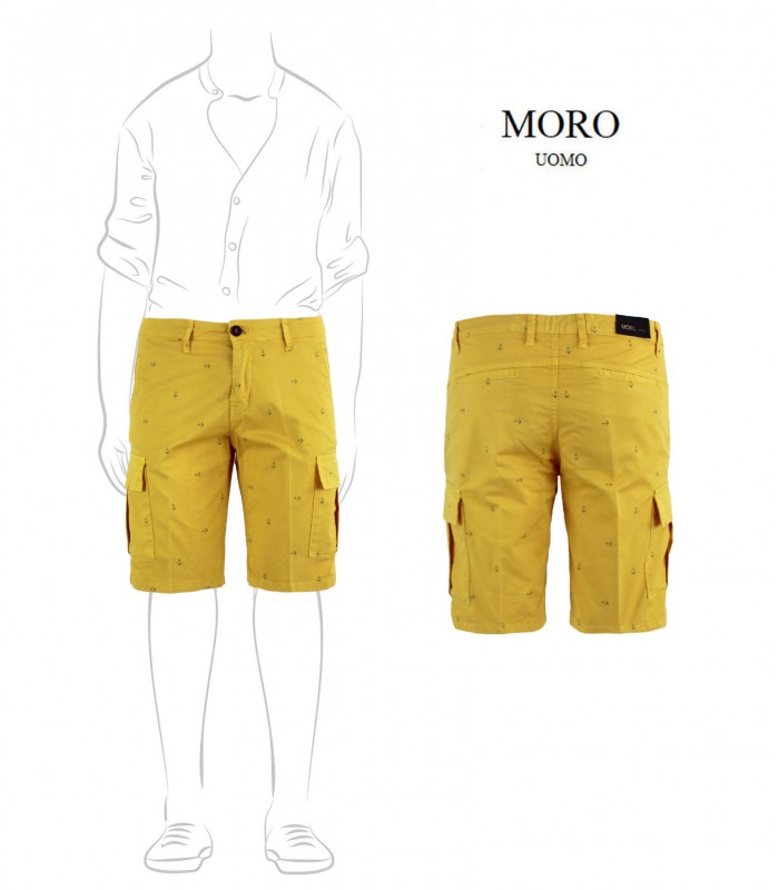 MCF1741 - Bermuda con Tascone Gabardina Fantasia