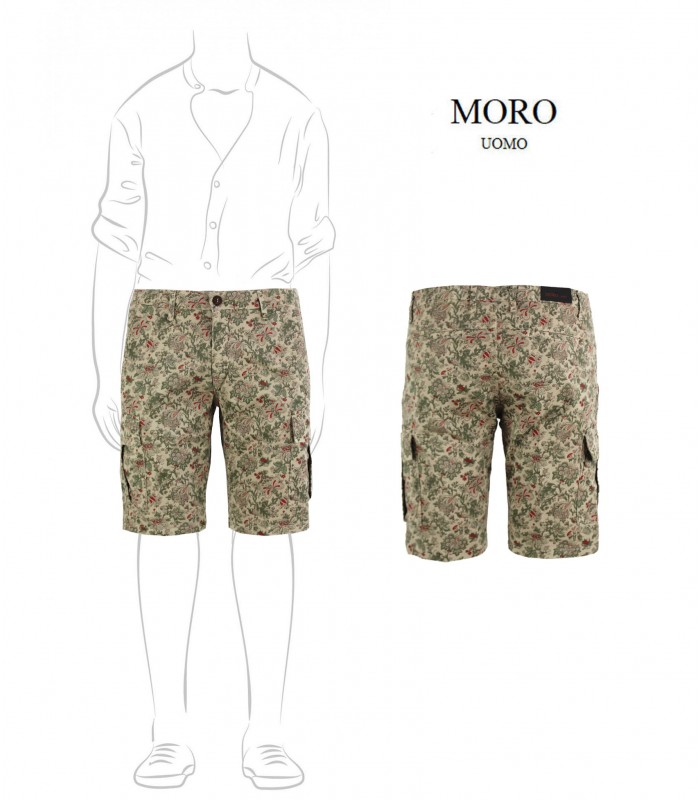 MCF1742 - Bermuda con Tascone Gabardina Fantasia