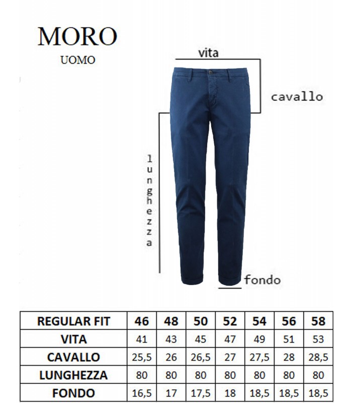 MI2254R Pantalone Tasca America Capri Raso Regular