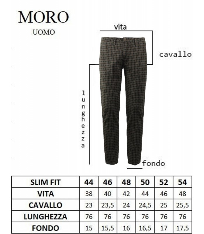 MF1452 Pantalone Tasca America Gabardina Fantasia Slim