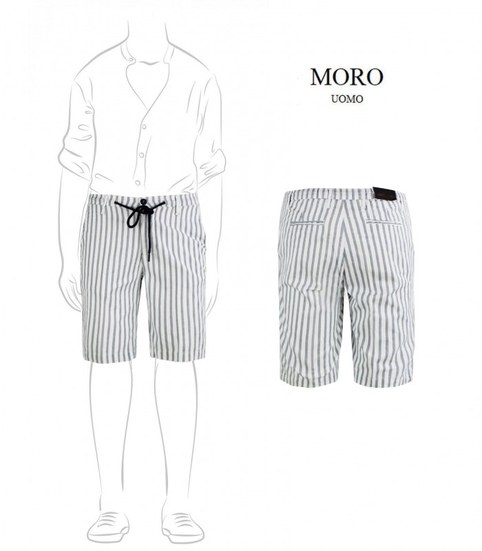 MCF4218 - Bermuda Pantalaccio Lino a Righe