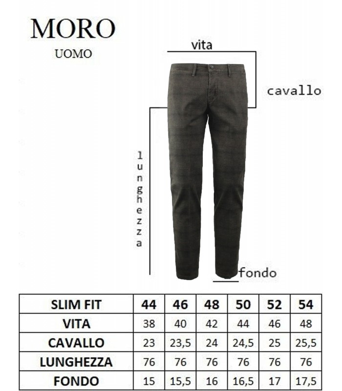 MF1453 Pantalone Tasca America Gabardina Fantasia Slim