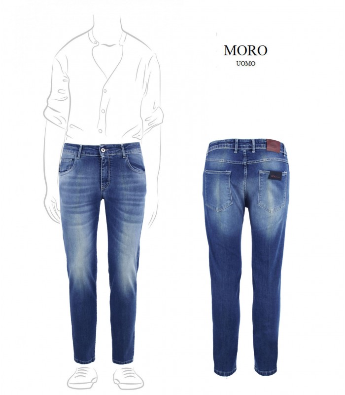 MJ542S - Jeans Denim 5 Tasche Slim