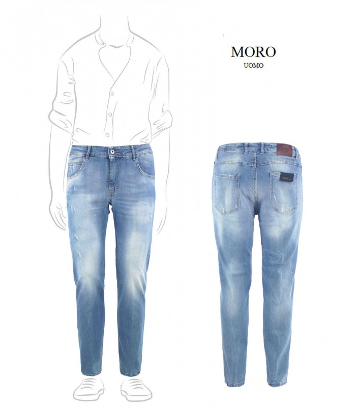 MJ855 - Jeans Denim 5 Tasche Slim