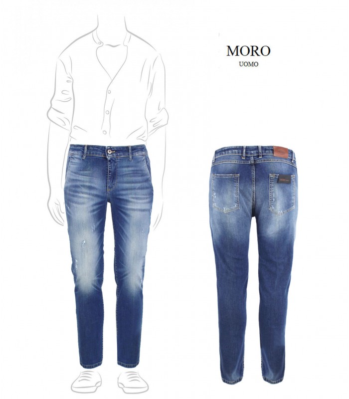MJ631 - Jeans Denim Tasca America Slim