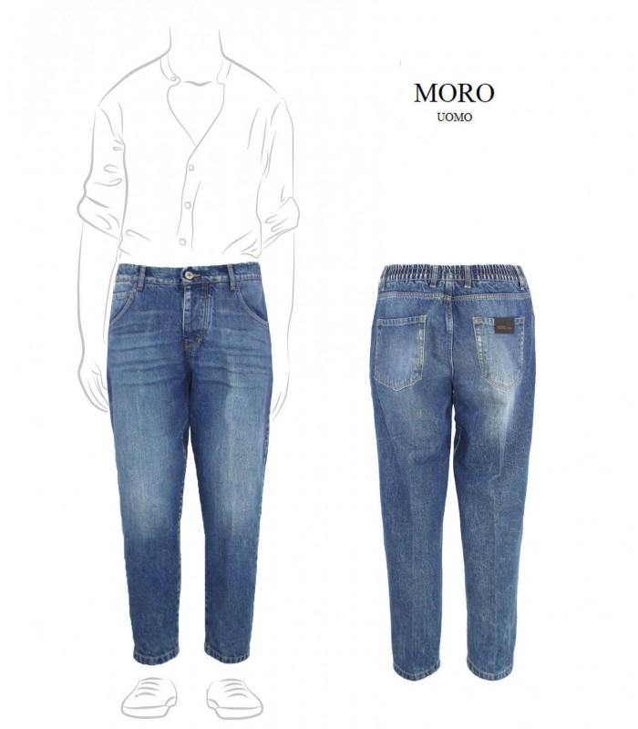 MJ777 - Jeans Denim 5 Tasche Low Crotch