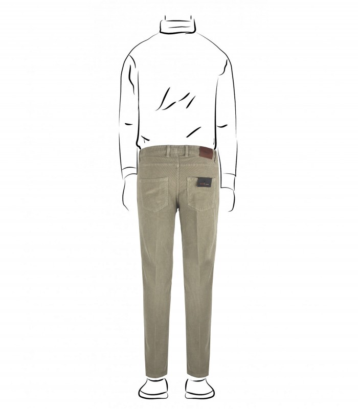 MI2387 - Pantalone 5 Tasche Velluto 1500 Righe Slim