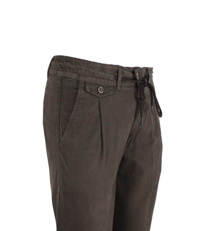 MI2366 - Pantalaccio con Pinces Gabardina Tinta Unita