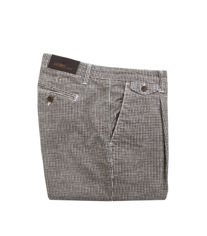 MF246 - Pantalone T/A Capri con Pinces e Taschino