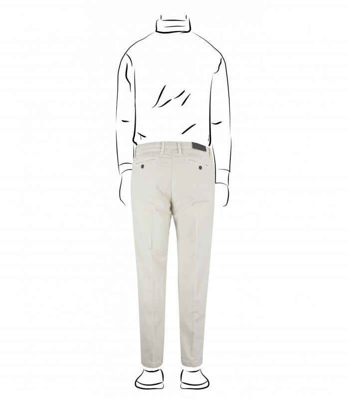 MI2361 - Pantalone Tasca America Capri con Pinces