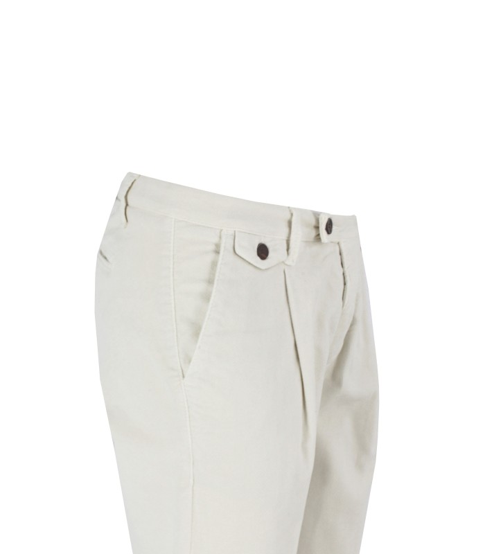 MI2361 - Pantalone Tasca America Capri con Pinces