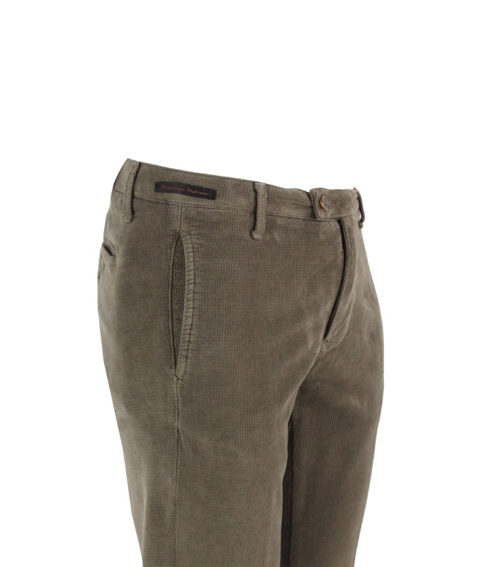 MI2313 - Pantalone Tasca a Filo Velluto Armaturato