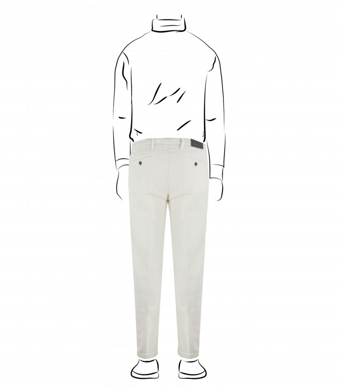 MI2362 - Pantalaccio con Pinces Velluto Armaturato Slim