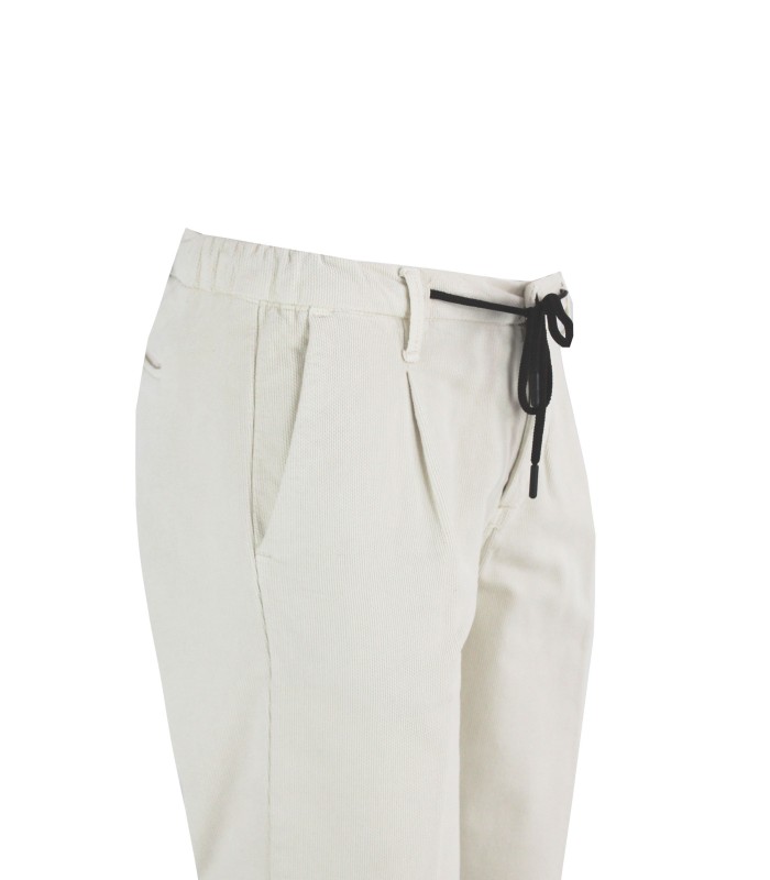 MI2362 - Pantalaccio con Pinces Velluto Armaturato Slim