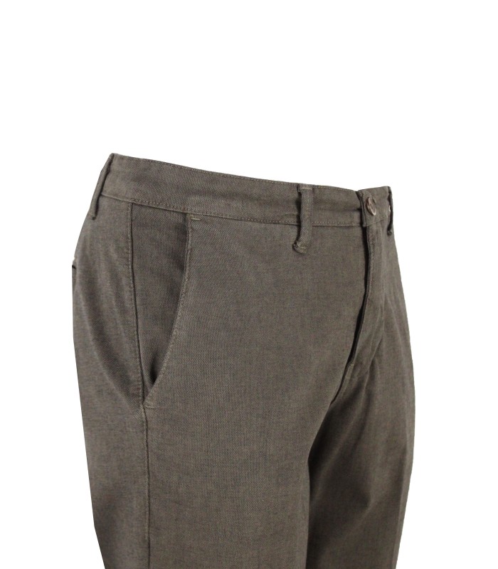 MI2318 - Pantalone Tasca America Tinto in Filo Regular
