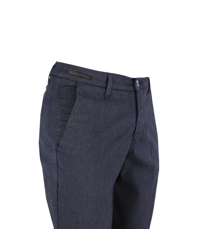 MI2355 - Pantalone T/A Tinto in Filo Cinta a Mano Slim