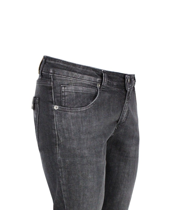 MJ758 - Jeans 5 Tasche Nero Slim