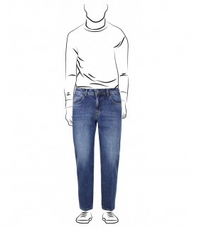 MJ516 - Jeans 5 Tasche Denim Fisso Slim