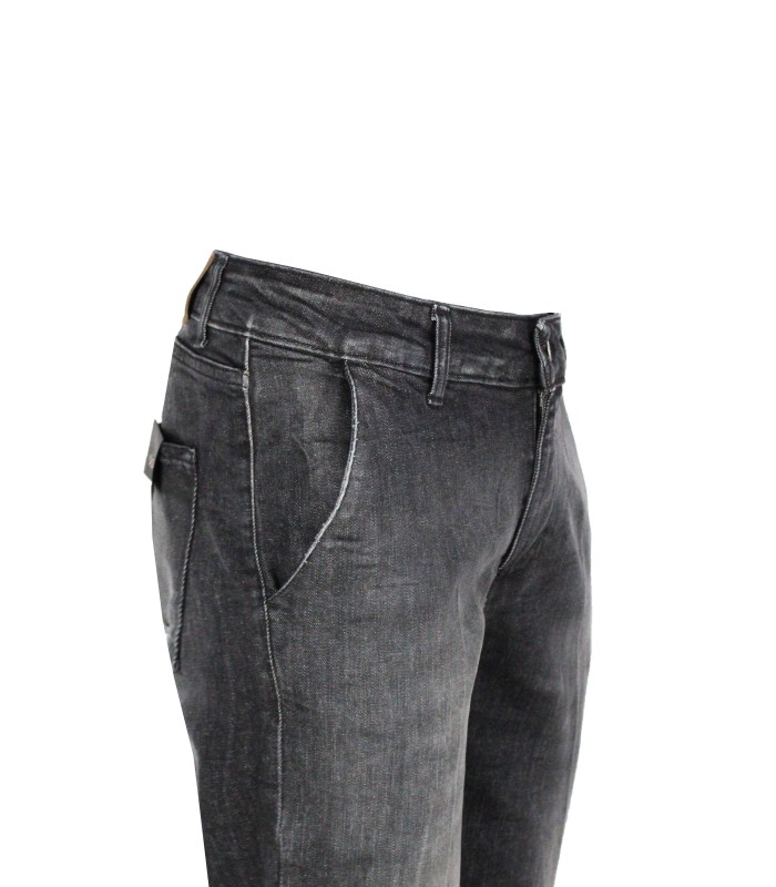 MJ648 - Jeans Tasca America Nero Slim