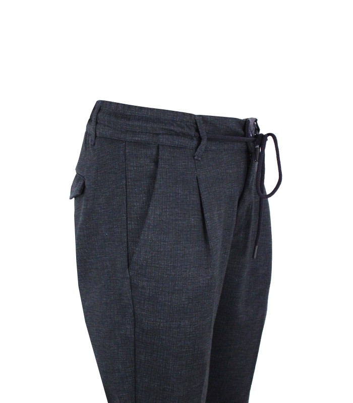 MP743 - Pantalaccio con Pinces Punto Milano Fantasia