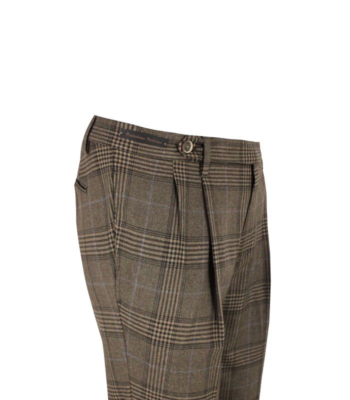 ML145 - Pantalone Sartoriale Tasca a Filo 2 Pinces Fantasia