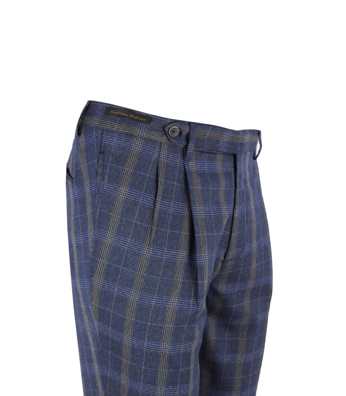 ML146 - Pantalone Tasca a Filo Sartoriale 2 Pince Fantasia