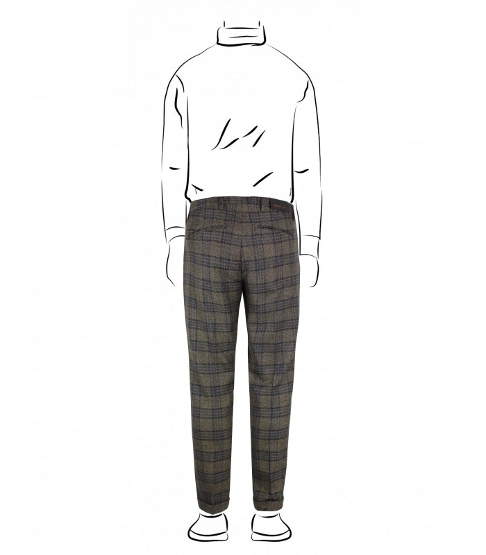 ML281 - Pantalone T/A Sartoriale con Pinces Fantasia