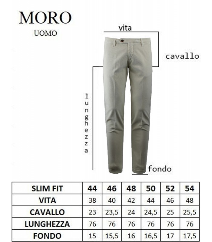MI2297 Pantalone Tasca America Velluto 2000 Righe Slim