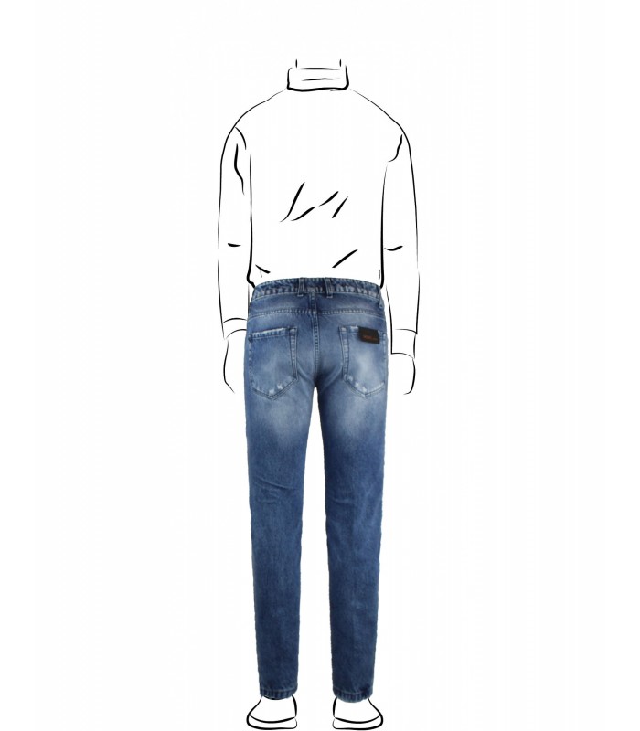MJ9997 Jeans Denim Fisso Cinque Tasche Slim