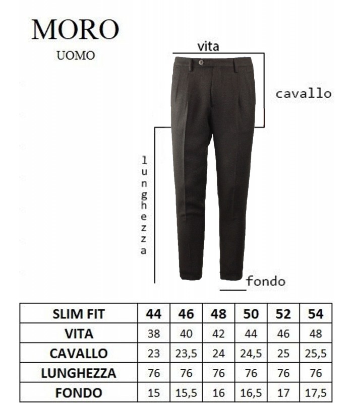 ML433 Pantalone T/America Doppia Pinces Manolana Slim