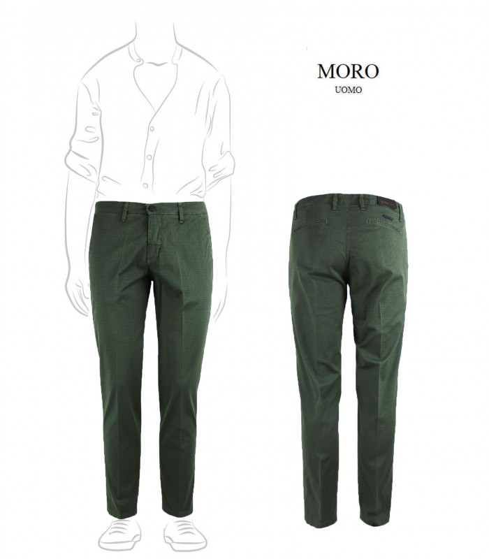 MF258 - Pantalone Tasca America Gabardina Fantasia Regular