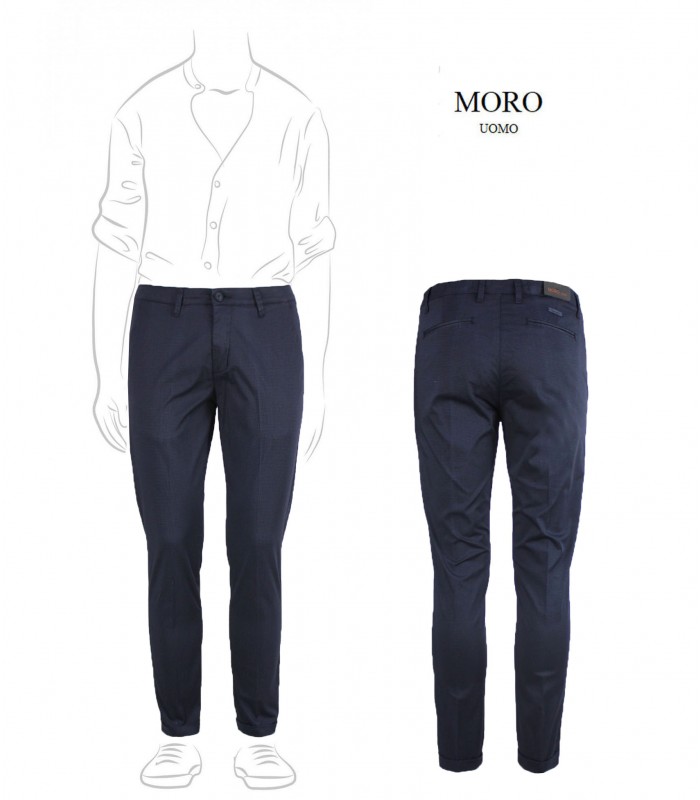 MF785 - Pantalone Tasca America Raso Fantasia Regular