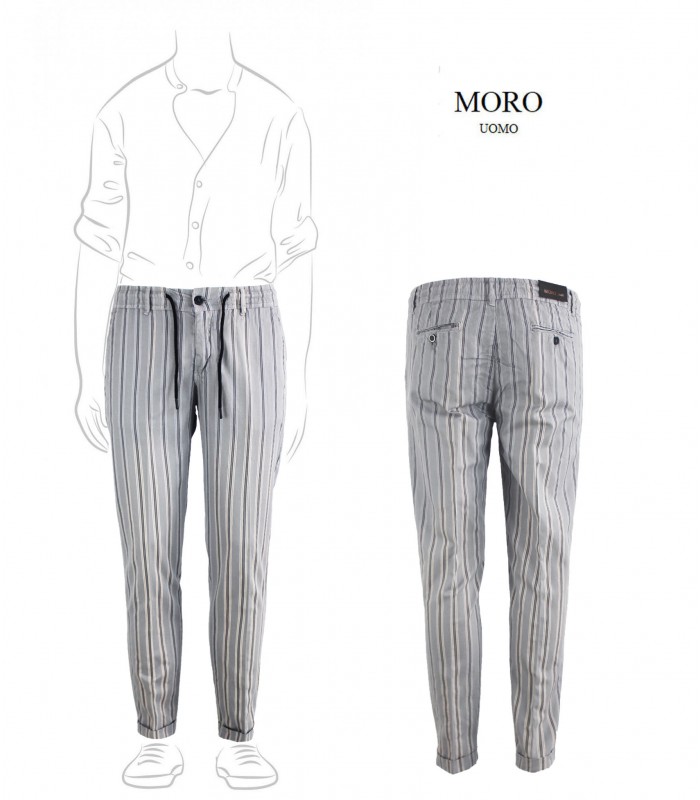 MF661 - Pantalaccio Lino Fantasia Slim