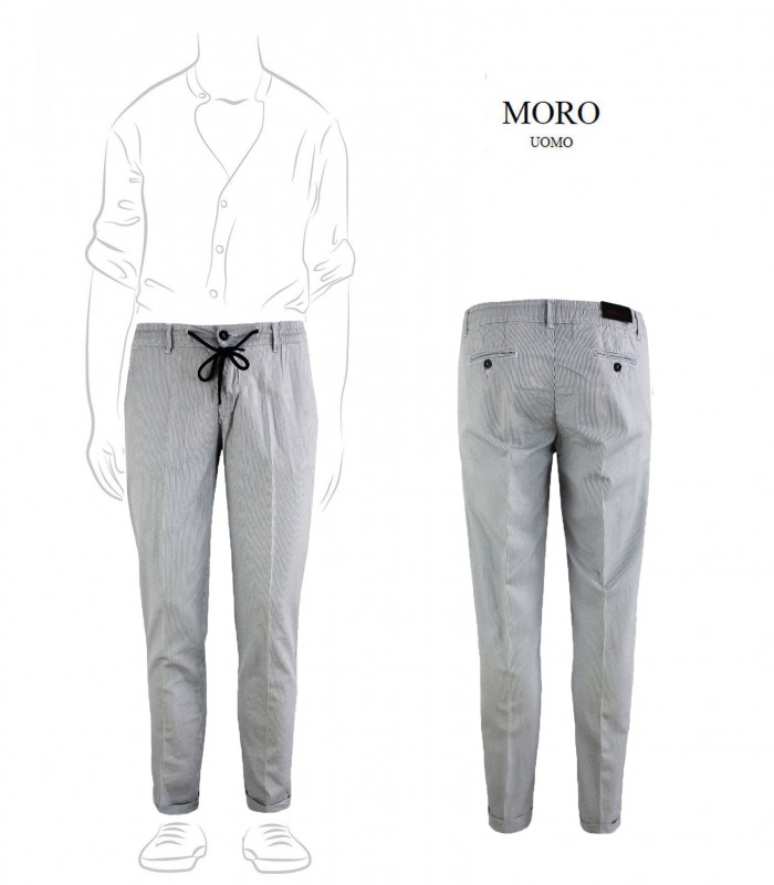 MF662 - Pantalaccio Lino Fantasia Slim
