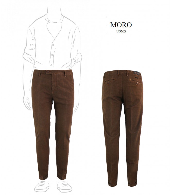 ME2278 - Pantalone Tasca America Capri Tinto in Filo