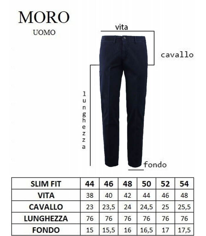 MI2201S Pantalone Tasca America Gabardina Slim